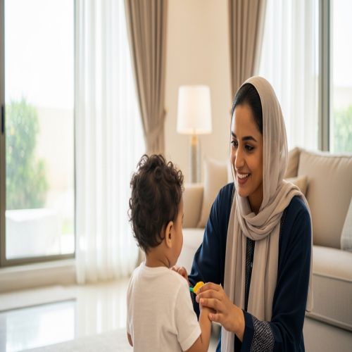 مربية أطفال بالشهر الخرج